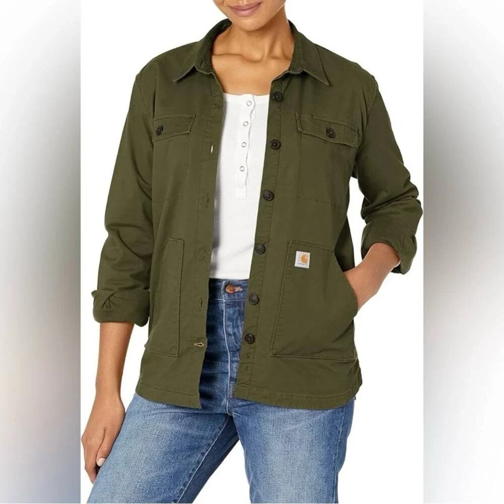 Carhartt Women's Utility Jacket In Olive XL